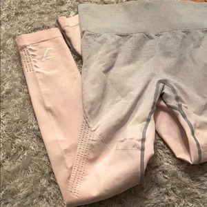 Gymshark ombré seamless grey to pink